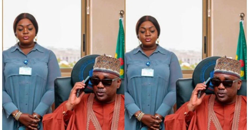 Nollywood Actress, Eniola Badmus resumes duty as S.A to the Speaker of house of Rep
