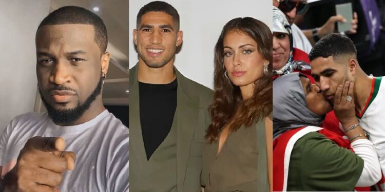 “If you don’t trust her, don’t marry her” – Peter Okoye reacts to footballer Hakimi’s divorce saga