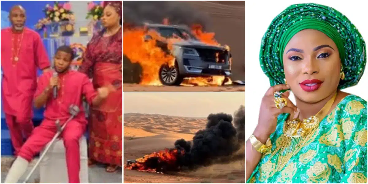 Famous C&S prophetess and son escape auto-crash in Dubai