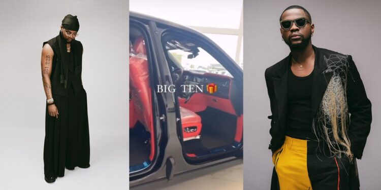 Singer Kiss Daniel gifts himself  latest Rolls-Royce car to celebrate his 10th year on stage