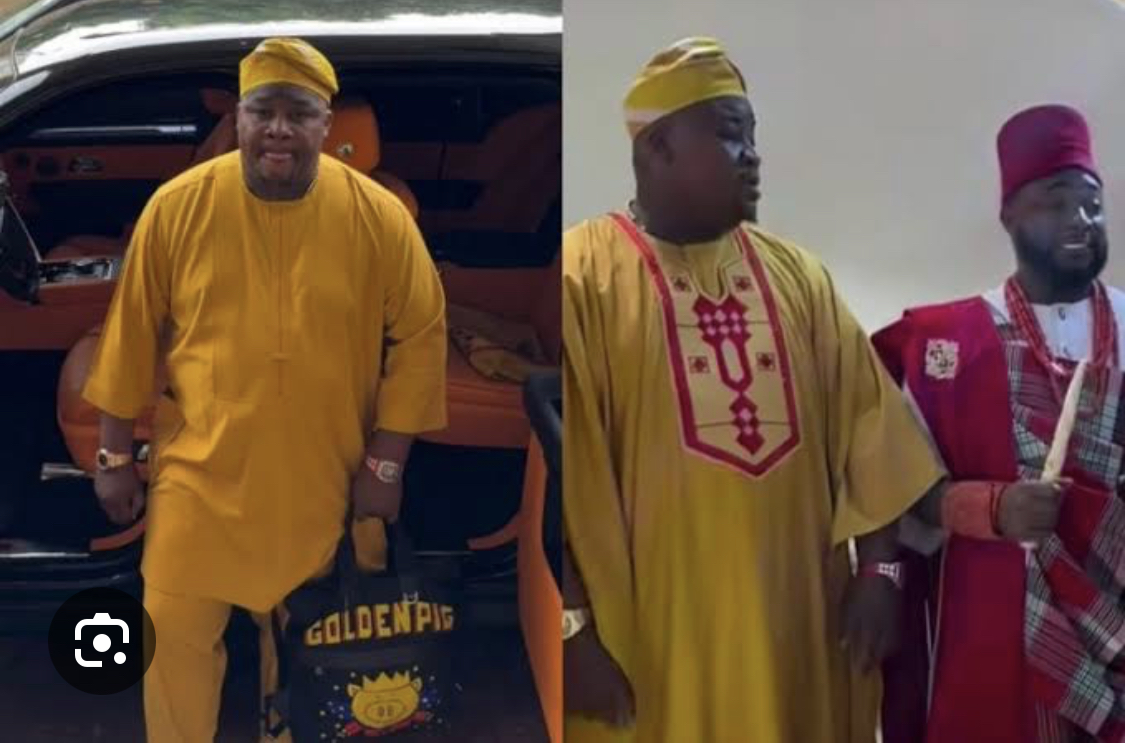 Man wears N7M ‘Agbada’ to Davido’s wedding