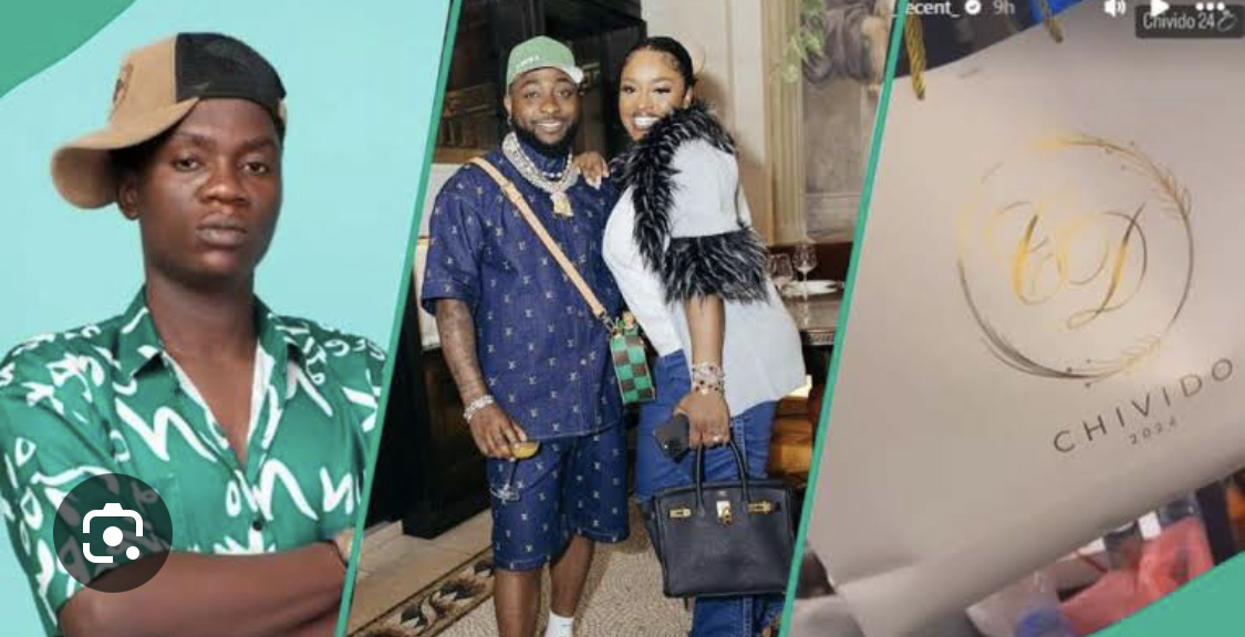 Davido’s wedding invite up for N10M