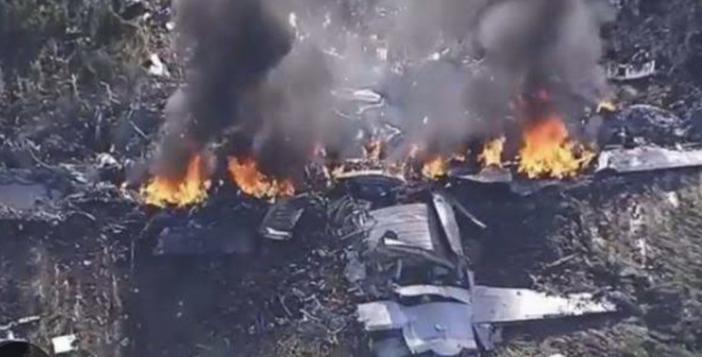 (Watch Video) 18 Killed as aircraft carrying 19 people crashes