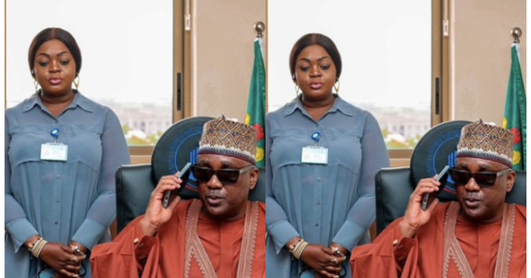 Nollywood Actress, Eniola Badmus resumes duty as S.A to the Speaker of house of Rep