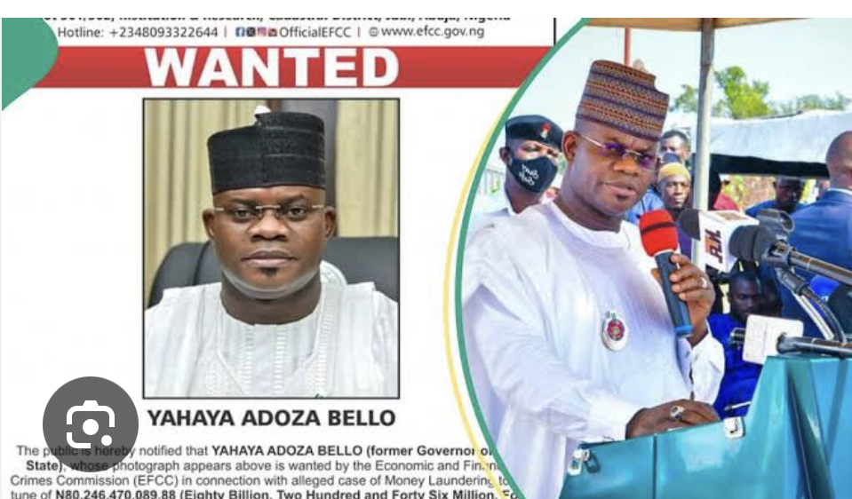 EFCC wants Police, SSS support for Yahaha Bello’s arrest