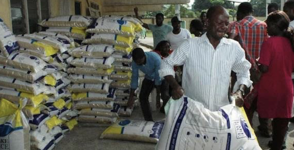 Hunger protest: FG doles out bags of rice at cheaper price (See Amount)