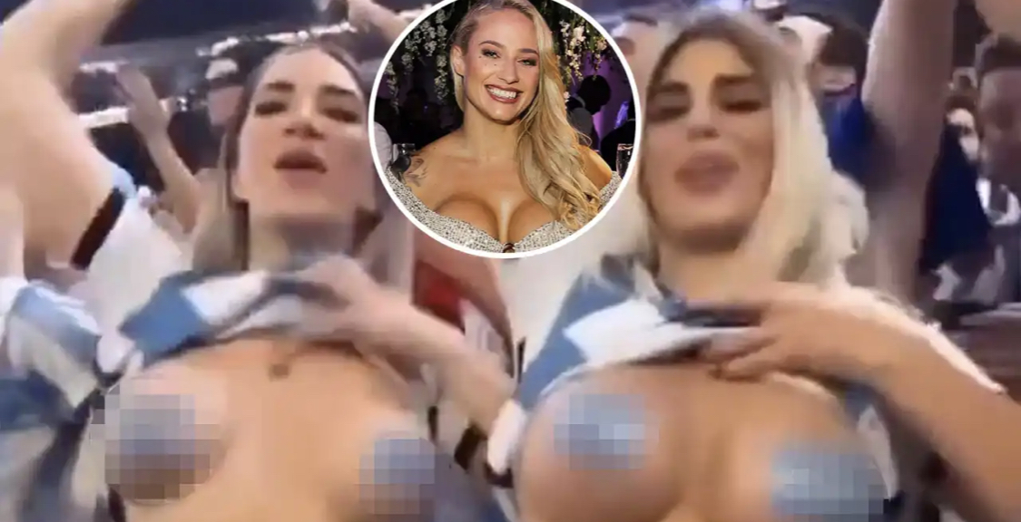 Video of Argentine ladies who flip bo*bs during Copa America final leaked