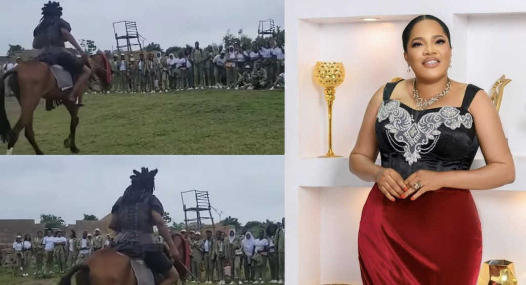 Video: Aftermath of social media bully, Oyo State corp members shower love, encomium on actress, Toyin Abraham