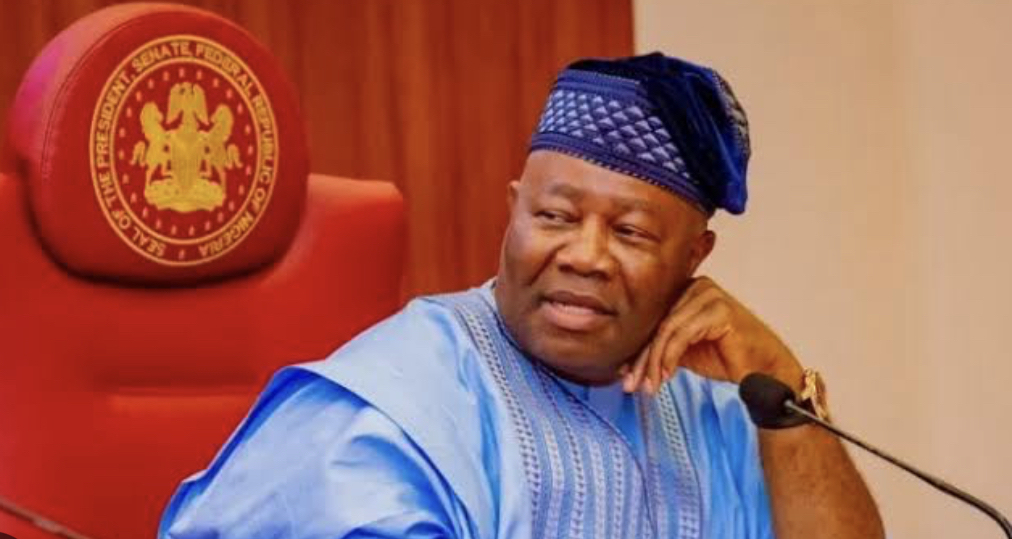 (Watch Video) Nigerians Are Free to Protest While We Continue ‘Eating’ – Senate Pres. Akpabio