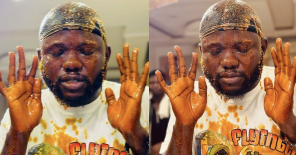 Nollywood actor, Jamiu Azeez drenched in liquid for interfering in friend’s marital issue