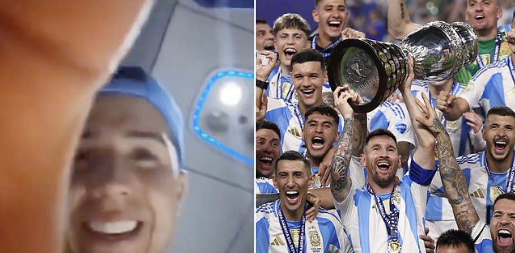 (Watch Video) Their mothers is from Nigeria!! Argentine national team mocks France during Copa America trophy parade