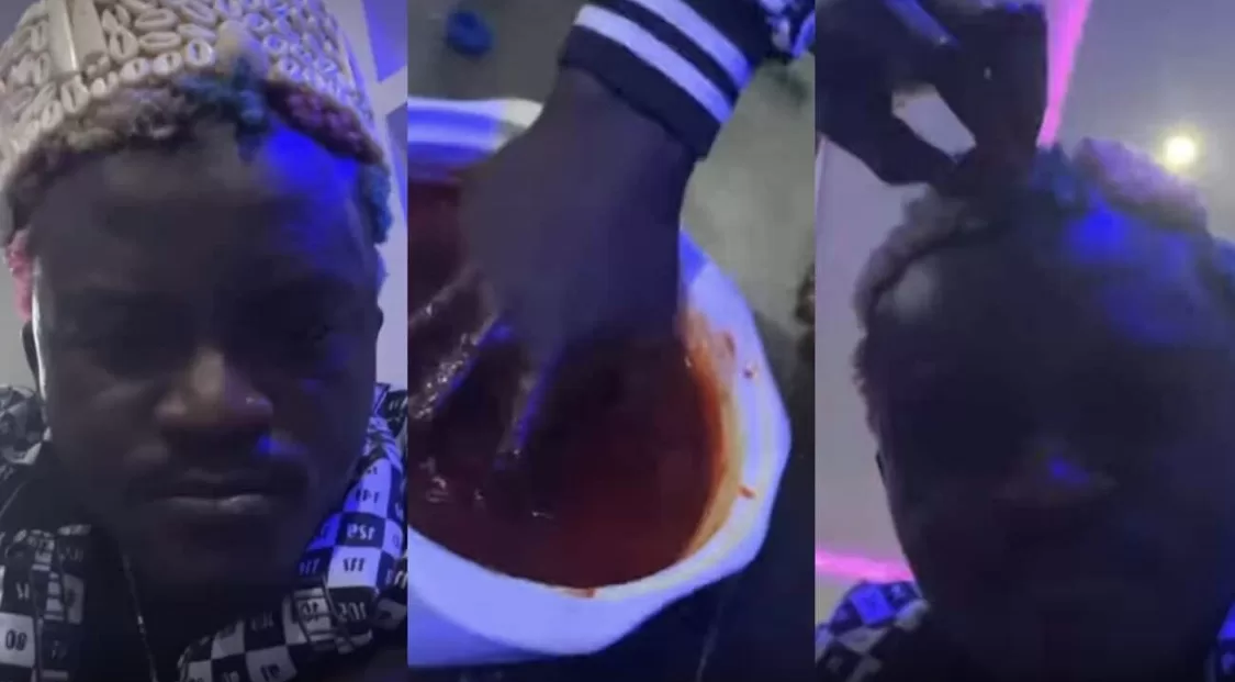 Uproar as controversial singer, Portable spotted carrying out ritual (Watch Video)