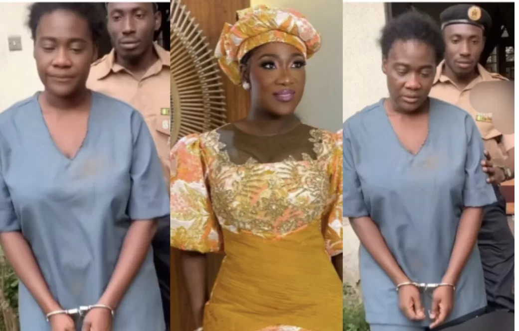 Actress, Mercy Johnson rocks prison-style outfit, states reason