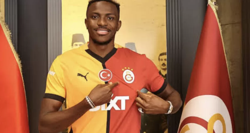 Breaking: Osimhen gets new Galatasaray’s unveiling, dumps previous jersey No.99 (Watch Video)