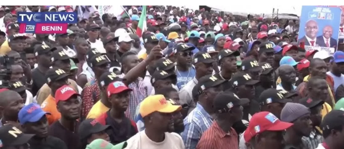 Watch Moment Edo APC Guber Candidate Promise Citizens ‘Insecurity’ During Campaign