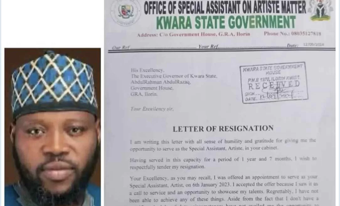 I Can’t Continue Receiving Salary For Doing Nothing – SA To Kwara Gov. Labaeka Says As He Resigns