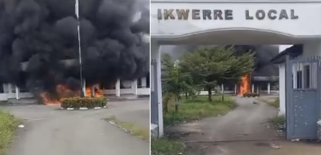 Rivers State riot escalates as thugs set more local government secretariat on fire