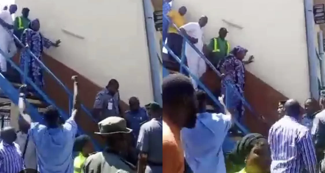 (Video) Workers Stage Embarrassing Farewell For Female Customs Officer By Shouting ‘Ole’