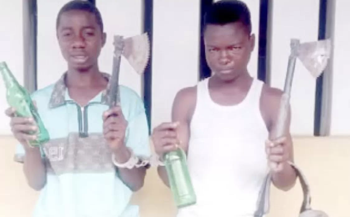 Two Teenage Cultists With Weapons Nabbed While on a Mission to Avenge Member’s Death in Lagos