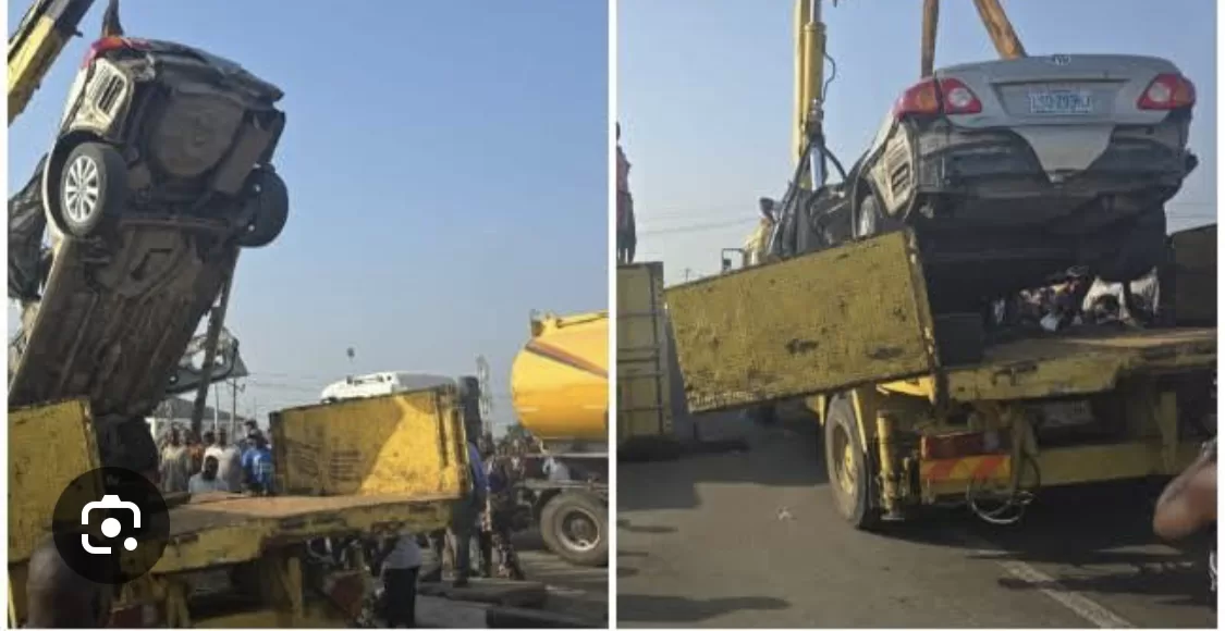 Man Celebrates As In-Law Survives Mile 2 Container Accident Unscathed (Watch Video)